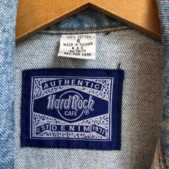 Vintage Hard Rock Cafe Orlando Denim Jacket Small - Picture 5 of 8